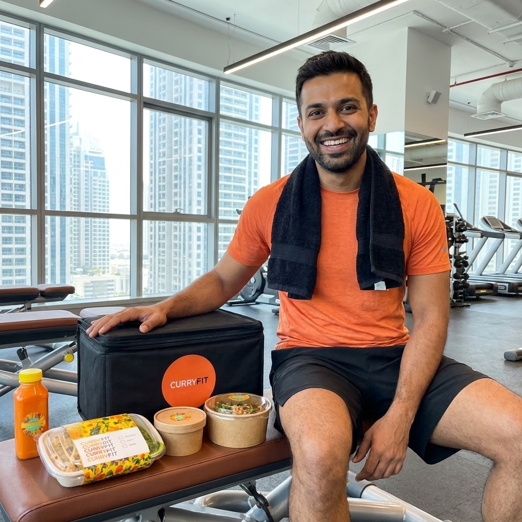 CurryFit Muscle Gain Plan — high-protein desi meals for gym goals in the UAE