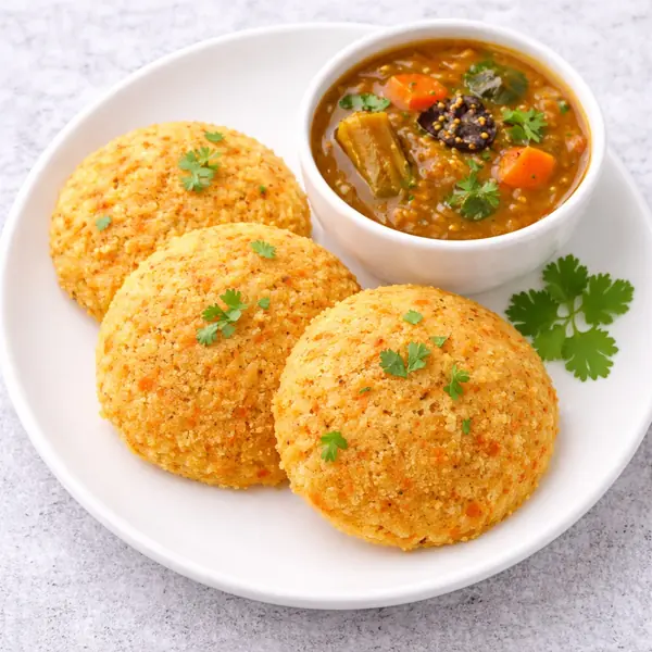 Carrot Idli Sambar