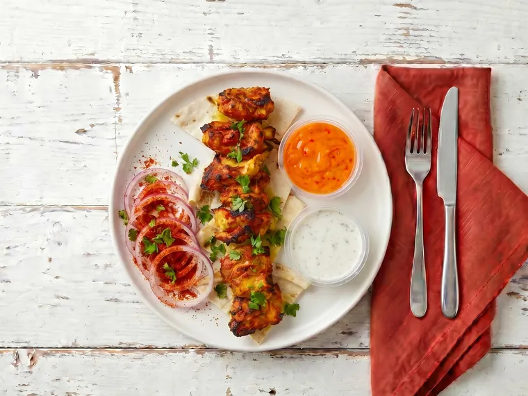 Chicken Achari Tikka Plate