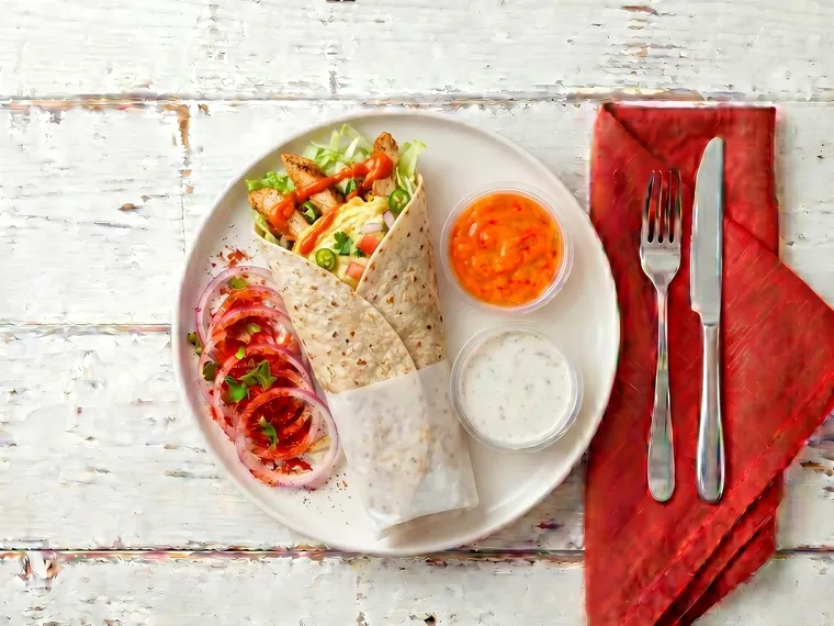 Chicken Omlet Wrap
