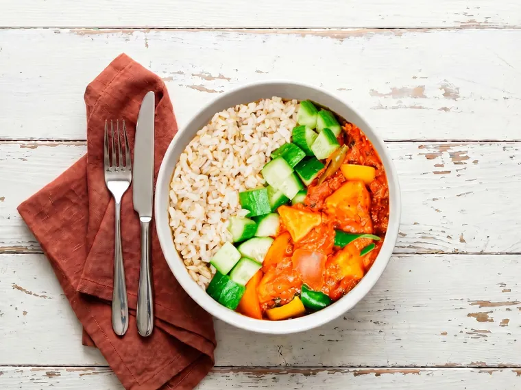Kadai Paneer Brown Rice Bowl