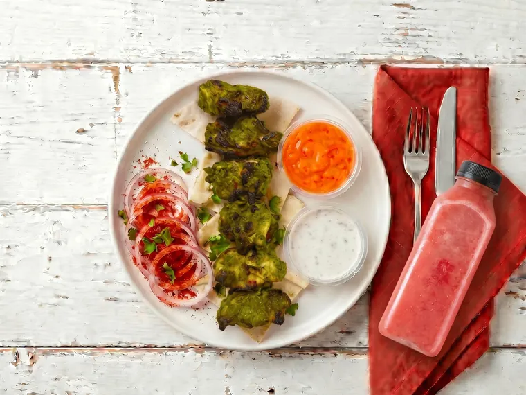 Kebab Salad and Juice Combo