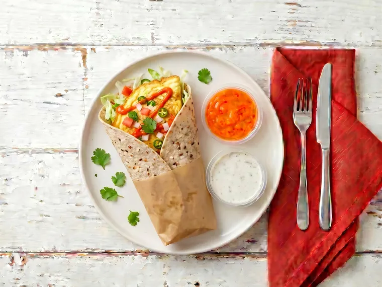 Masala Omlet Wrap