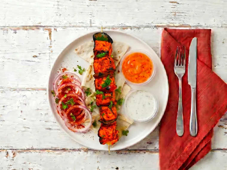 Tandoori Paneer Tikka Plate